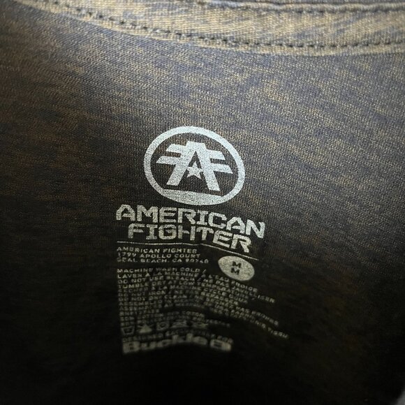 American Fighter T Shirt Small S Gray Graphic Tee - Picture 15 of 16